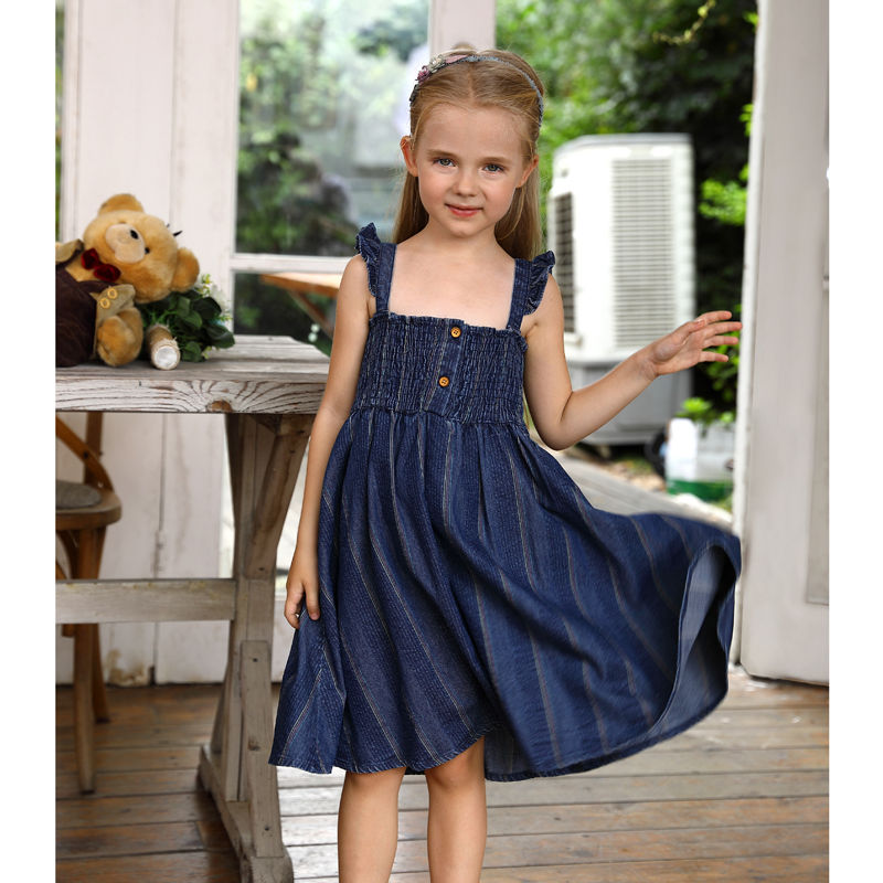 girls denim dress