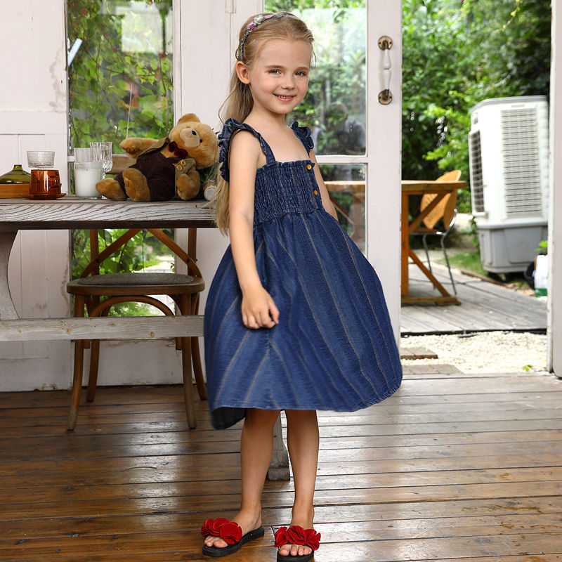 girls denim dress