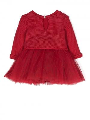 Girls red rose dresses