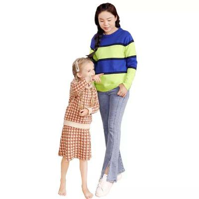 mother and girl sweaters