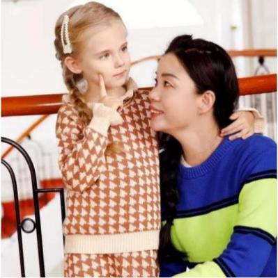 mother and girl sweaters