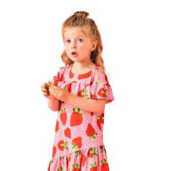 Girls Strawberry red dresses