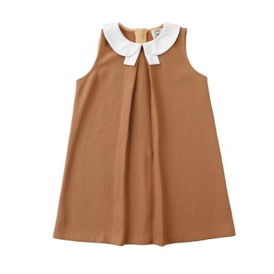 Girls Doll Collar Sleeveless Dress