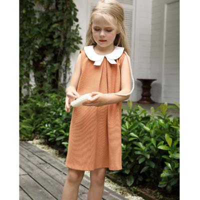 Girls Doll Collar Sleeveless Dress