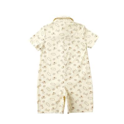 soft woven cotton rompers