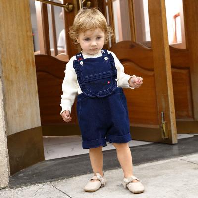 suspenders denim shorts for girls