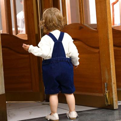 suspenders denim shorts for girls