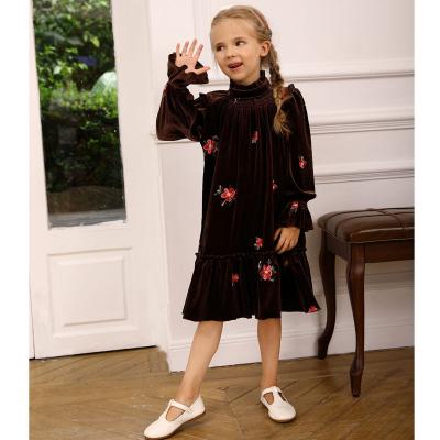 Velvet girl dress