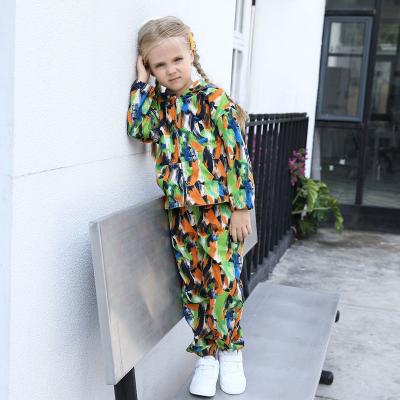 girls fashion tracksuit 2pcs