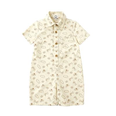 soft woven cotton rompers
