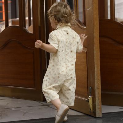 soft woven cotton rompers