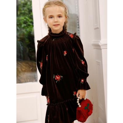 Velvet girl dress