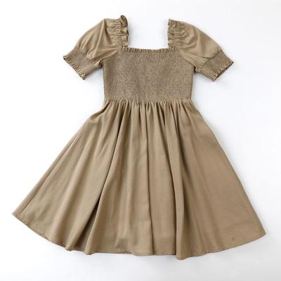 girls square neck dress