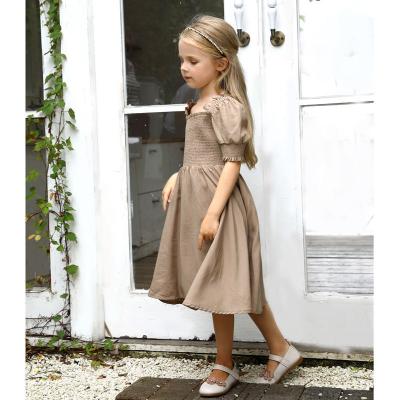 girls square neck dress