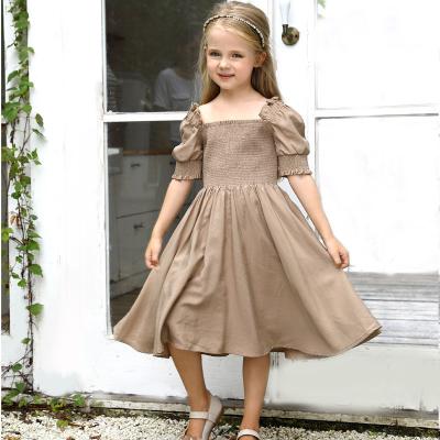 girls square neck dress