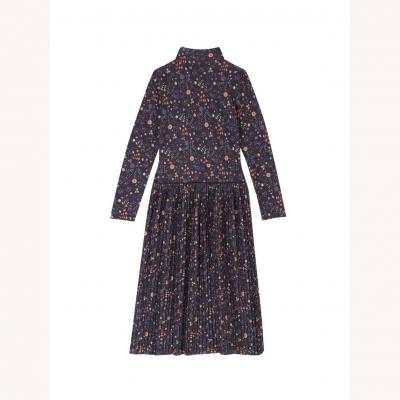 Floral pleat dress