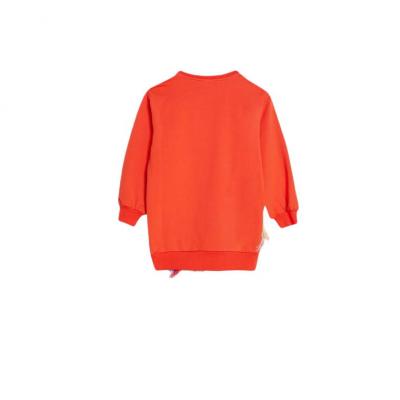 girls round neck sweatshirt dress