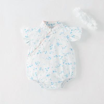 Floral printing jumpsuit