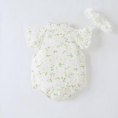 Floral printing jumpsuit