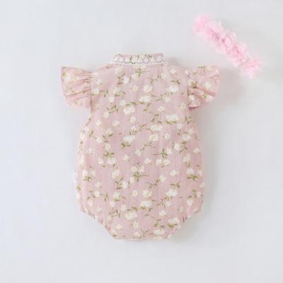 Floral printing jumpsuit