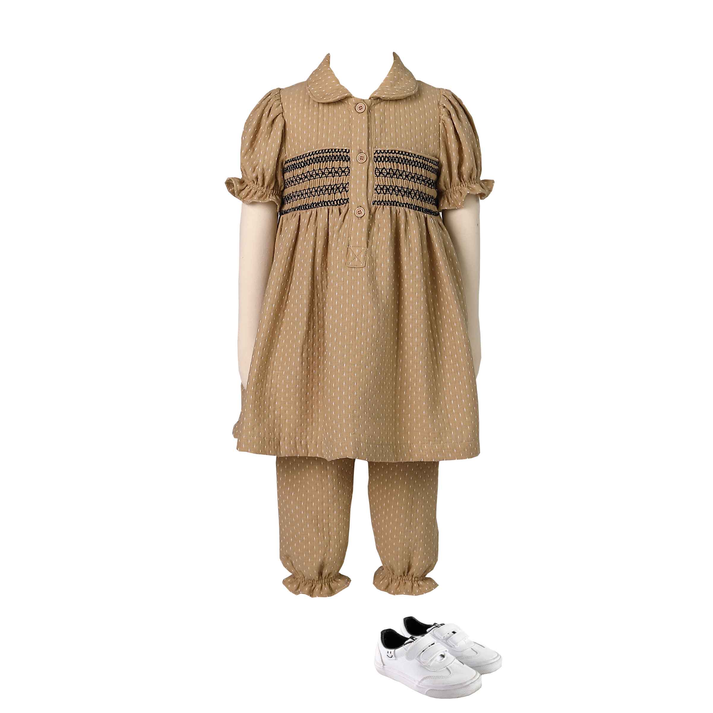 baby toddler two piece sets with smocking 