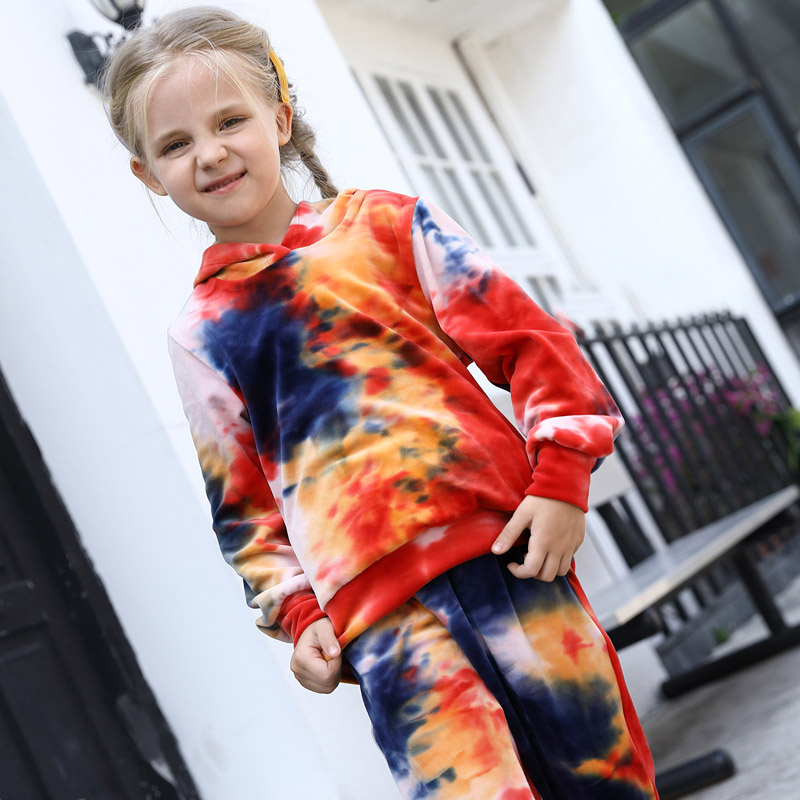 girl tie dye sets color fastness test 